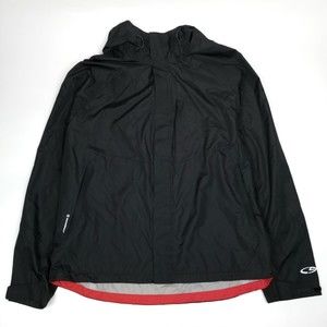 Champion Black Raincoat with Red Trim